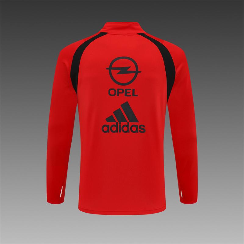 Retro 03/04 AC Milan Red Half Zipper Jacket
