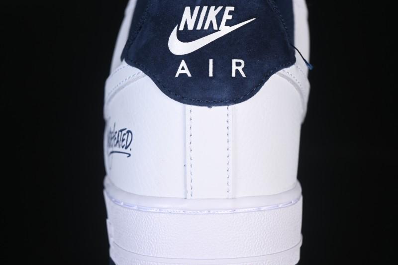 Nike Air Force 1'07 Low White Blue Casual Sneakers - ZH0316-119