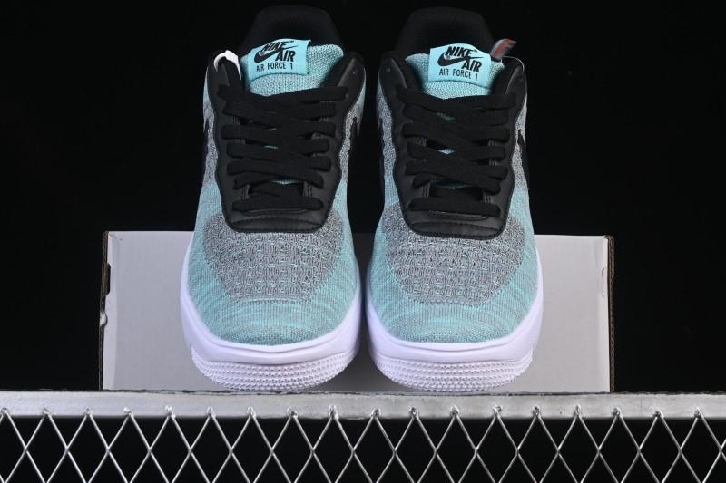 Nike Air Force 1'07 Low Flyknit Black Green Casual Sneakers - CI0051-600