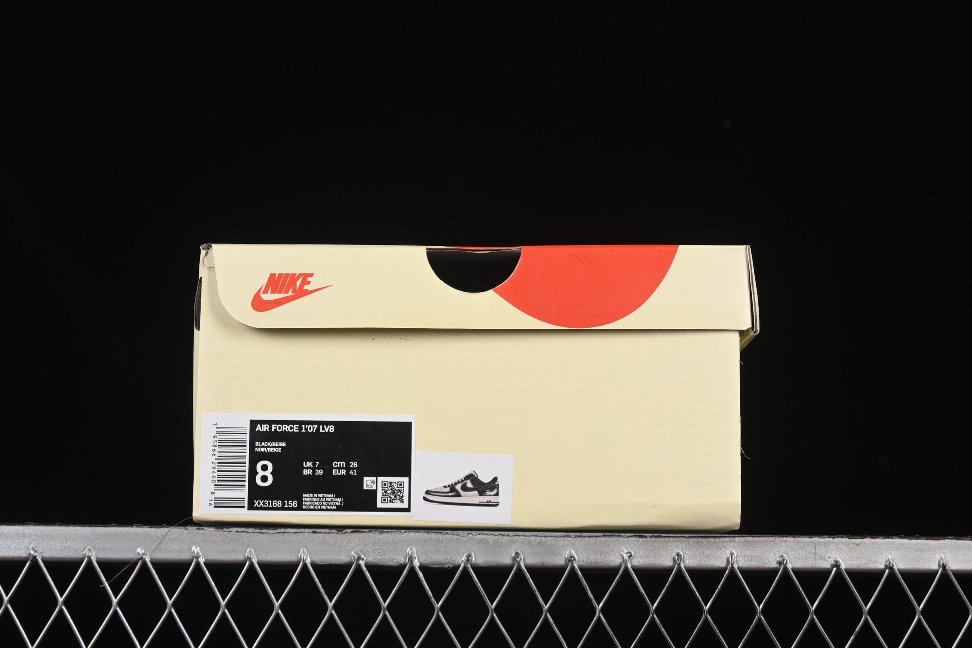 Nike Air Force 1 '07 Low Stussy Collaboration Beige Black Hemp Low-Top Casual Sneakers - XX3168-156