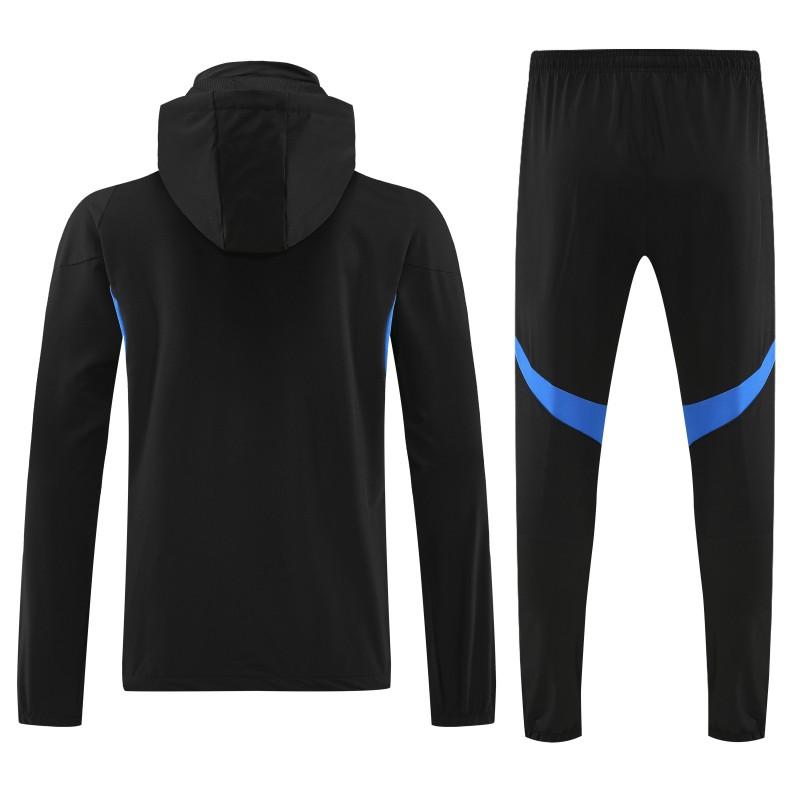 25/26 Manchester United Black Full zipper Jacket Tracksuit+ long pants