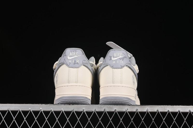 Nike Air Force 1'07 Low LV Collaboration Grey Print Drawstring Casual Sneakers - DM6868-062
