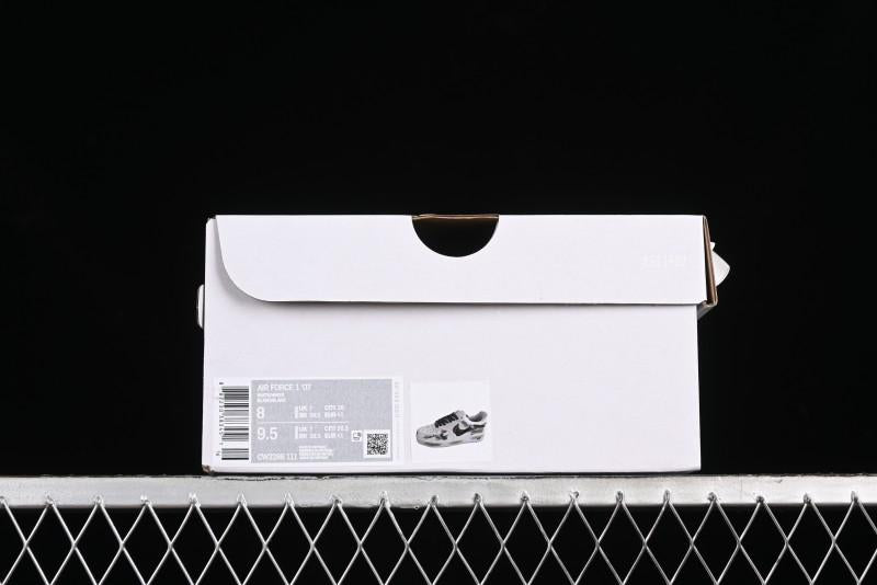 Nike Air Force 1 '07 Low Casual Sneakers with Anime-Inspired Hand-Painted Design and Triple Swoosh Shadow - CW2288-111