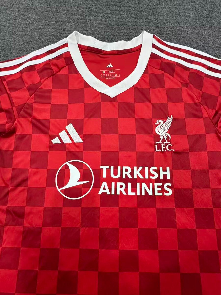 27/28 Liverpool Home Red Checkerboard Jersey