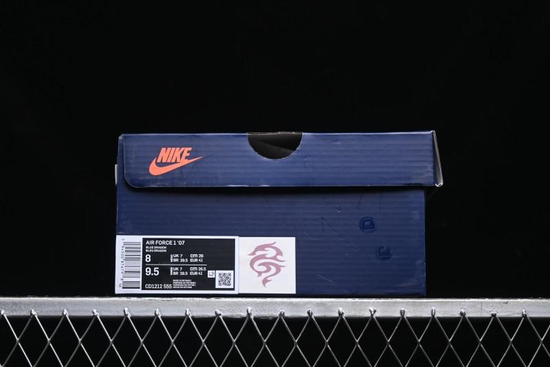 Nike Air Force 1 Low "Green Dragon Crescent Blade" Casual Sneakers - CD1212-555