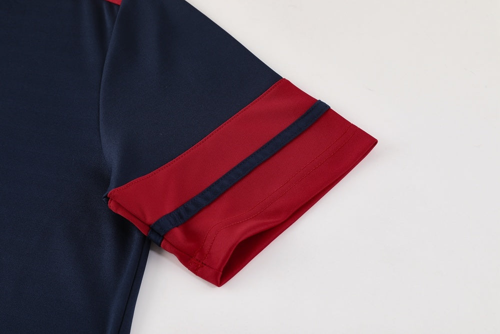 AD10 sapphire blue shorts suit S-2XL