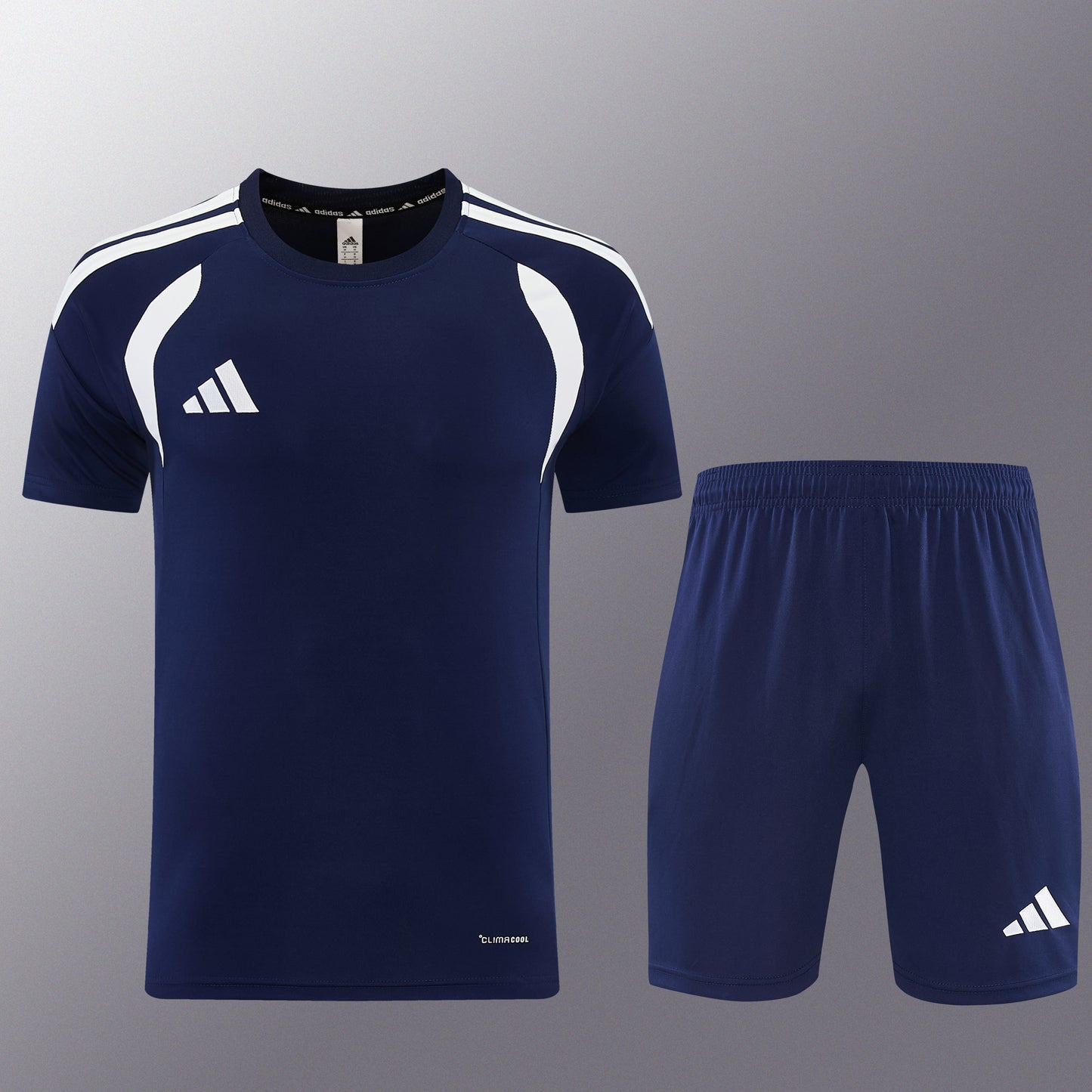 AD14 sapphire blue shorts suit S-2XL