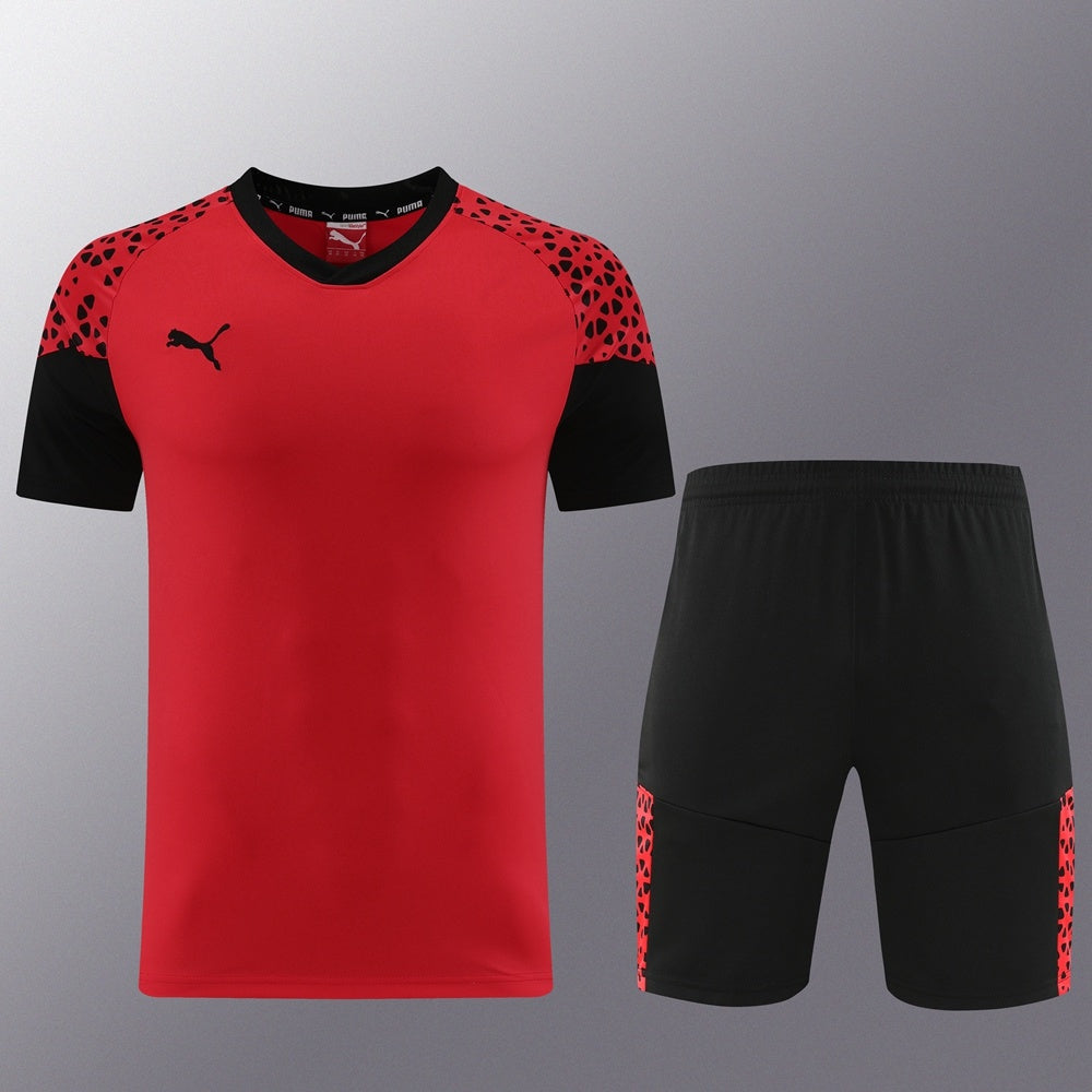 PD02 red shorts suit S-2XL
