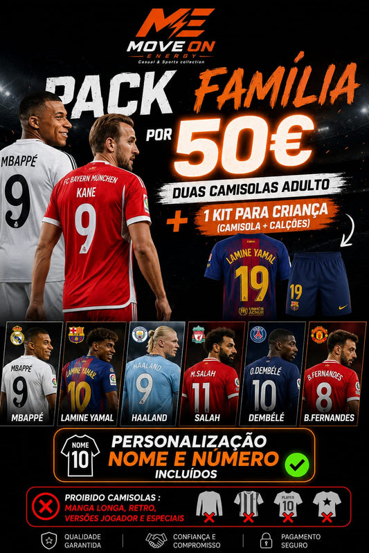 2 CAMISOLAS + 1 KIT CRIANÇA = 50€ (Ler descrição)