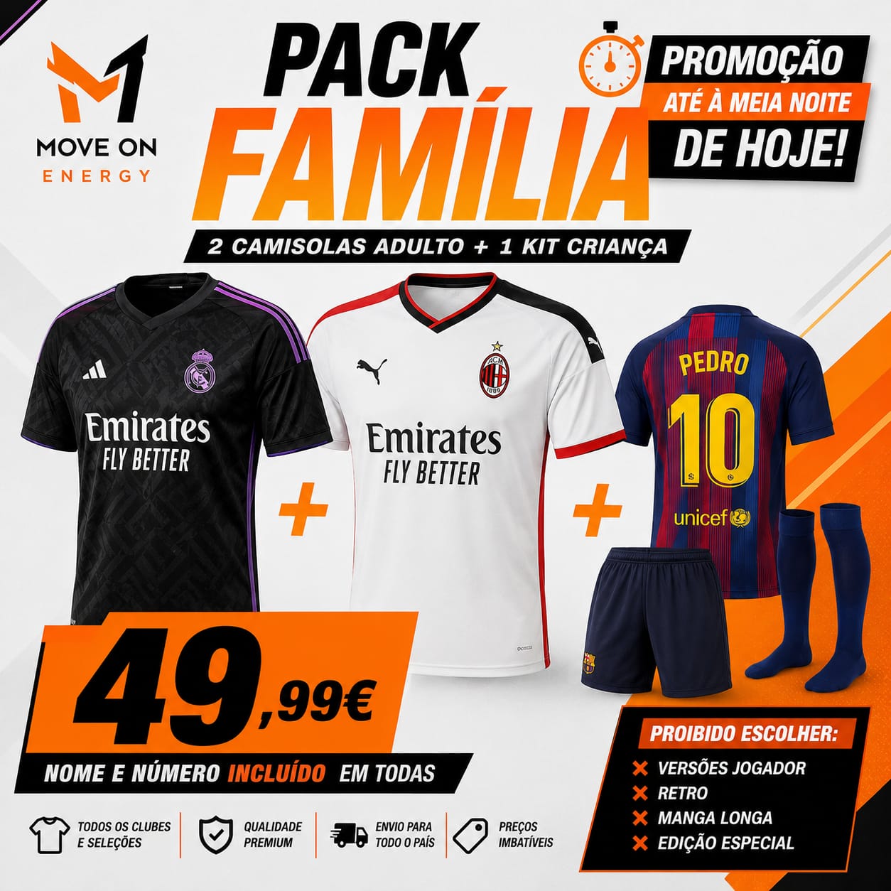 Pack FAMÍLIA = 49,99€ (Ler descrição)